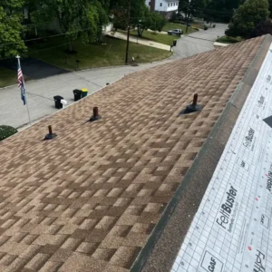 Shingle Roof Replacement Half Complete